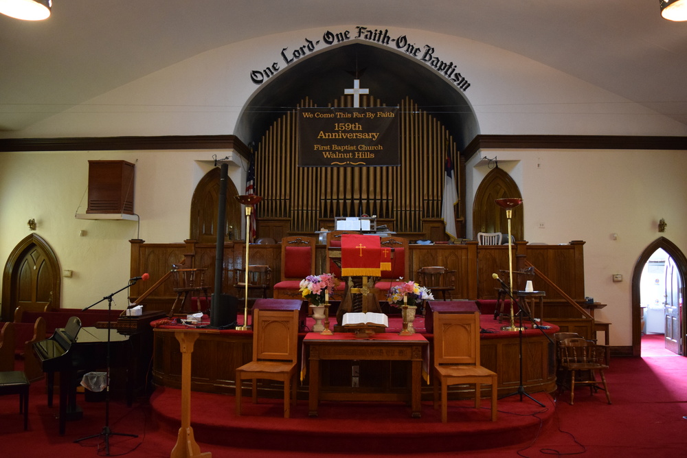 Interior of First Baptist Church of Walnut Hills