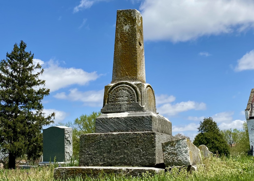 Gravestone of William P. Newman, Union Baptist Cemetery