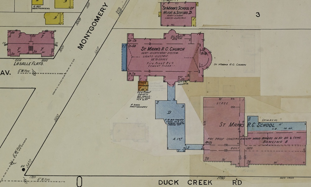 St. Mark Church, 1904-1950 Sanborn Map