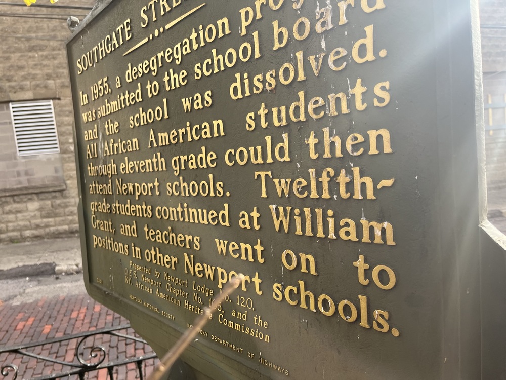 Southgate Street School Historical Marker (Back Side)