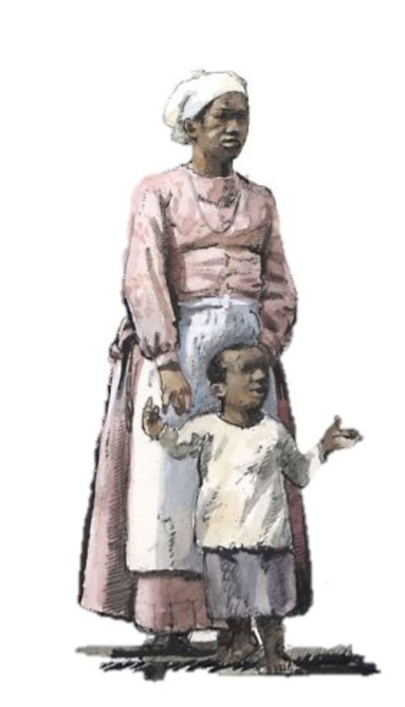 illustration of Henrietta with Arthur (no photos of Henrietta exist)