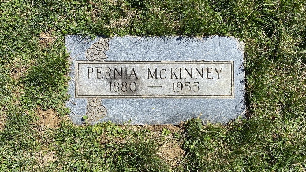 Gravestone of Pernia McKinney, United American Cemetery