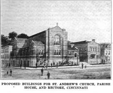 proposed buildings for St. Andrew's Church, parish house and rectory, Cincinnati