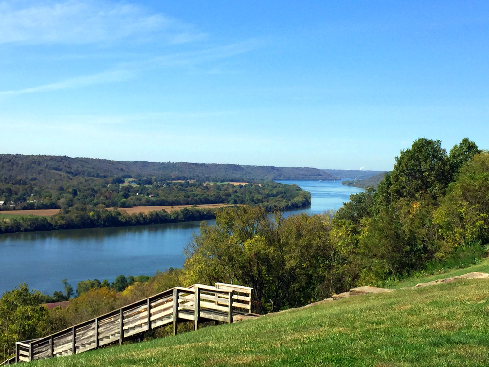 Ohio River, as seen from John Rankin's property in Ripley