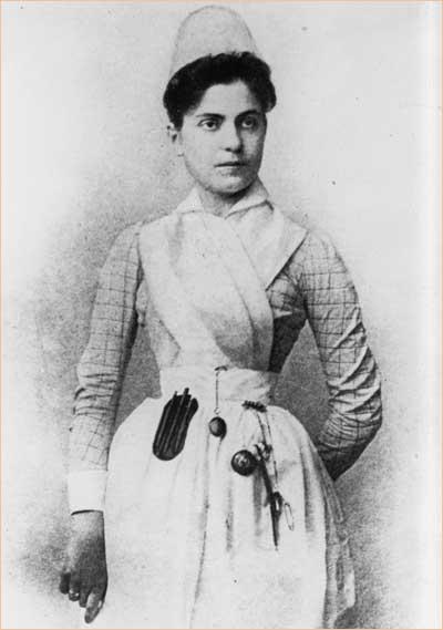 Lillian Wald in her nurse’s uniform in 1893