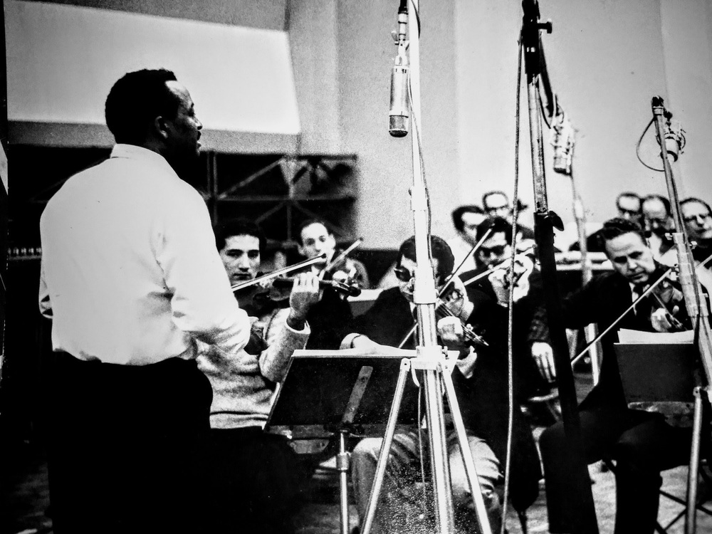 Henry Glover directing musicians 
